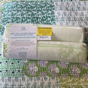 2 neck roll pillow
